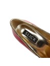 Giaro SLICK black leather fetish pumps with gold metal heel