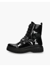 Giaro BURN IT ankle high boots with silver heel and front lace-up