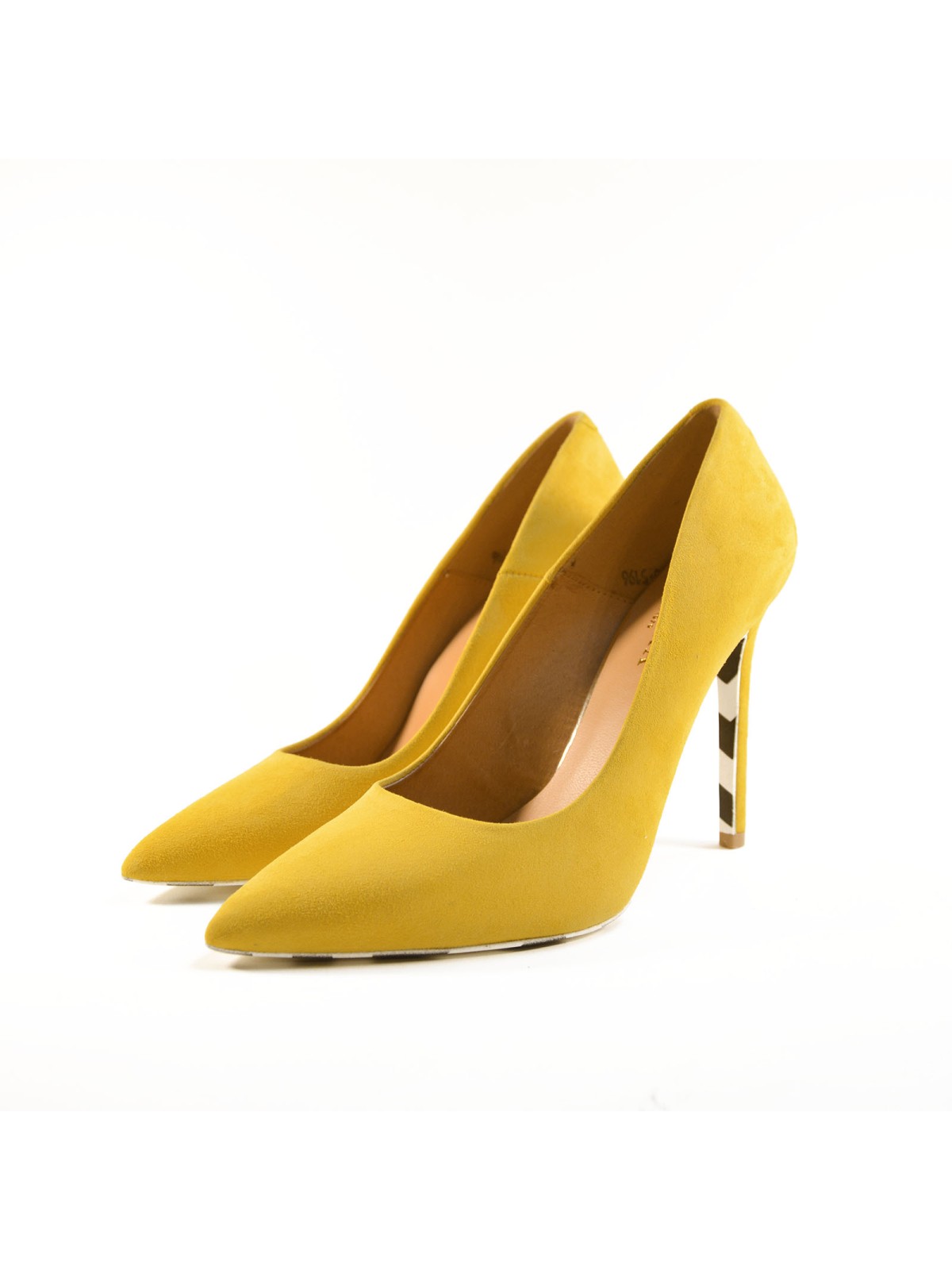 Mustard yellow outlet suede pumps