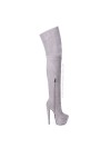 Giaro BRAINBUSTER knee high boots with metal heel and front lace-up