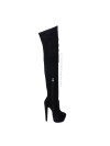 Giaro BRAINBUSTER knee high boots with metal heel and front lace-up