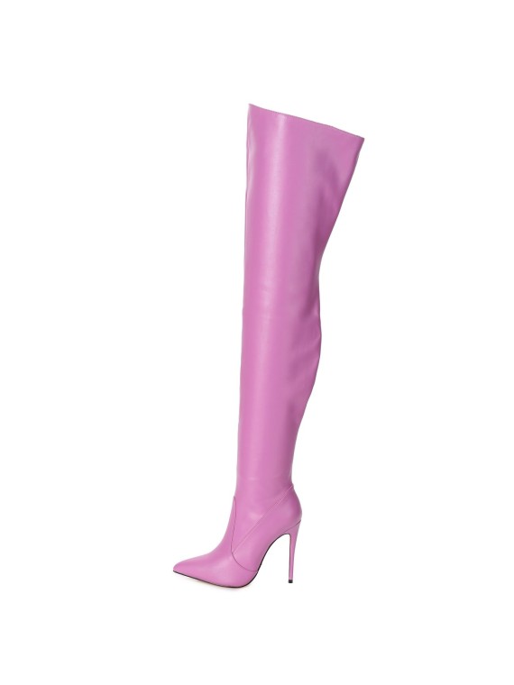 Giaro ZAZU dreamlike light pink thigh high boots