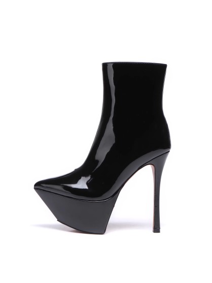 Giaro TYCLONE black ankle boots with silver studs