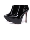 Giaro GALANA black classic stiletto sandals with platform