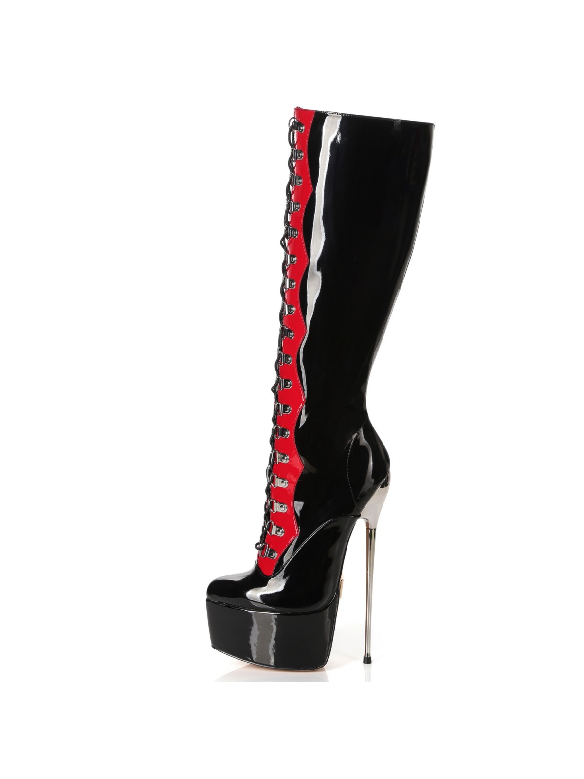 Extremely high heels platform boots