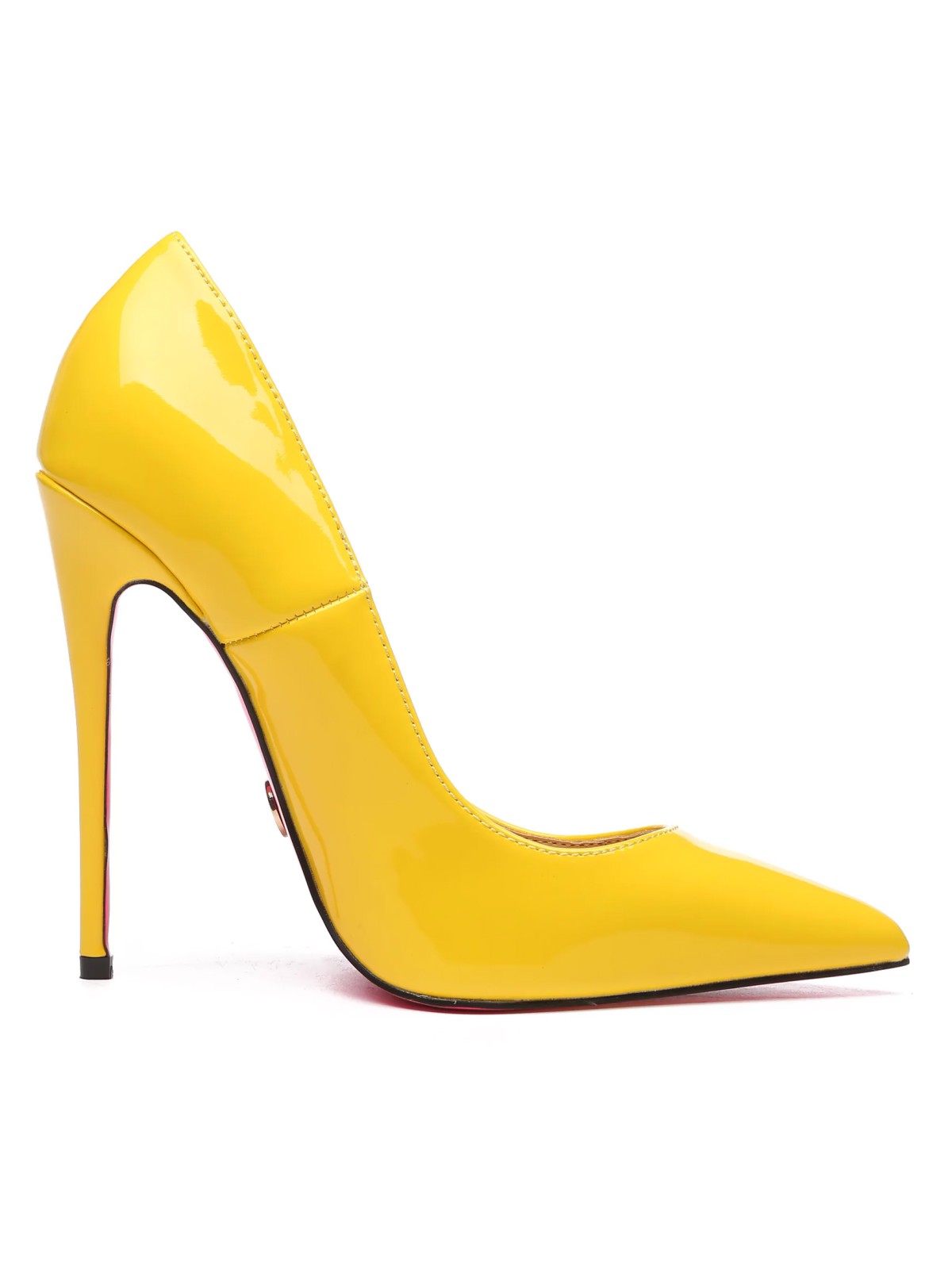 Giaro TAYA yellow shiny high heel pumps