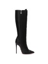 Giaro high heeled boots with a leopard pattern