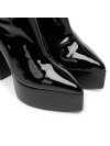 Giaro CLIFF czarne  sandały na klinie z czarnymi kryształkami