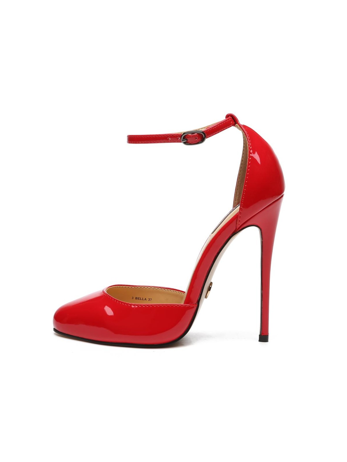 Red High Heels With Ankle Strap Factory Sale | bellvalefarms.com