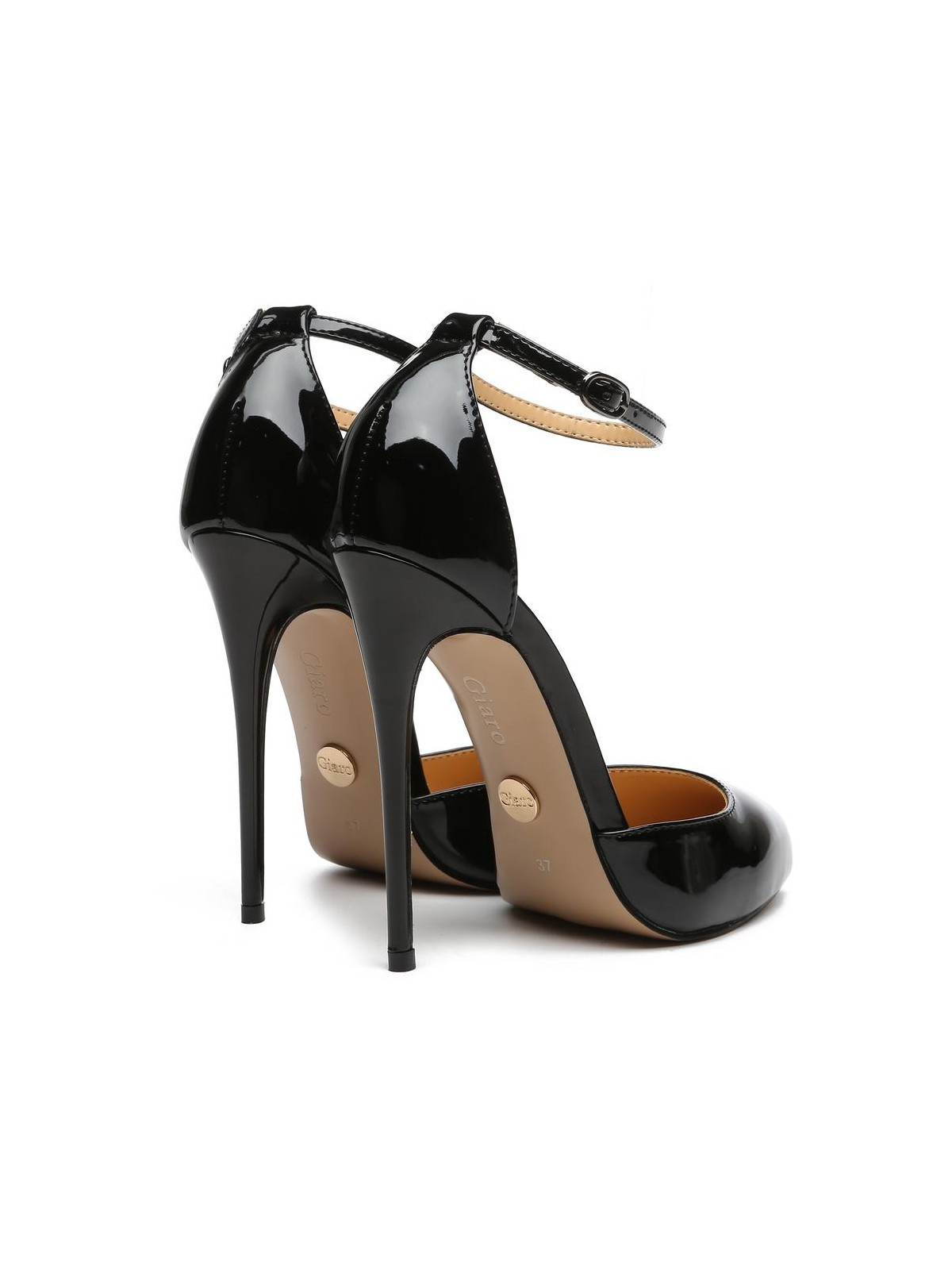 Giaro TAYA BLACK SHINY PUMPS - Giaro High Heels