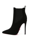 Giaro black matt tight high boots with stilettos