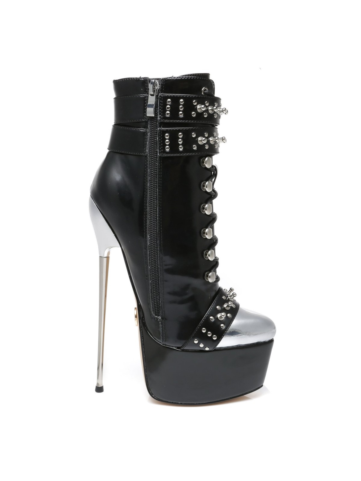 Black booties 2024 1 inch heel