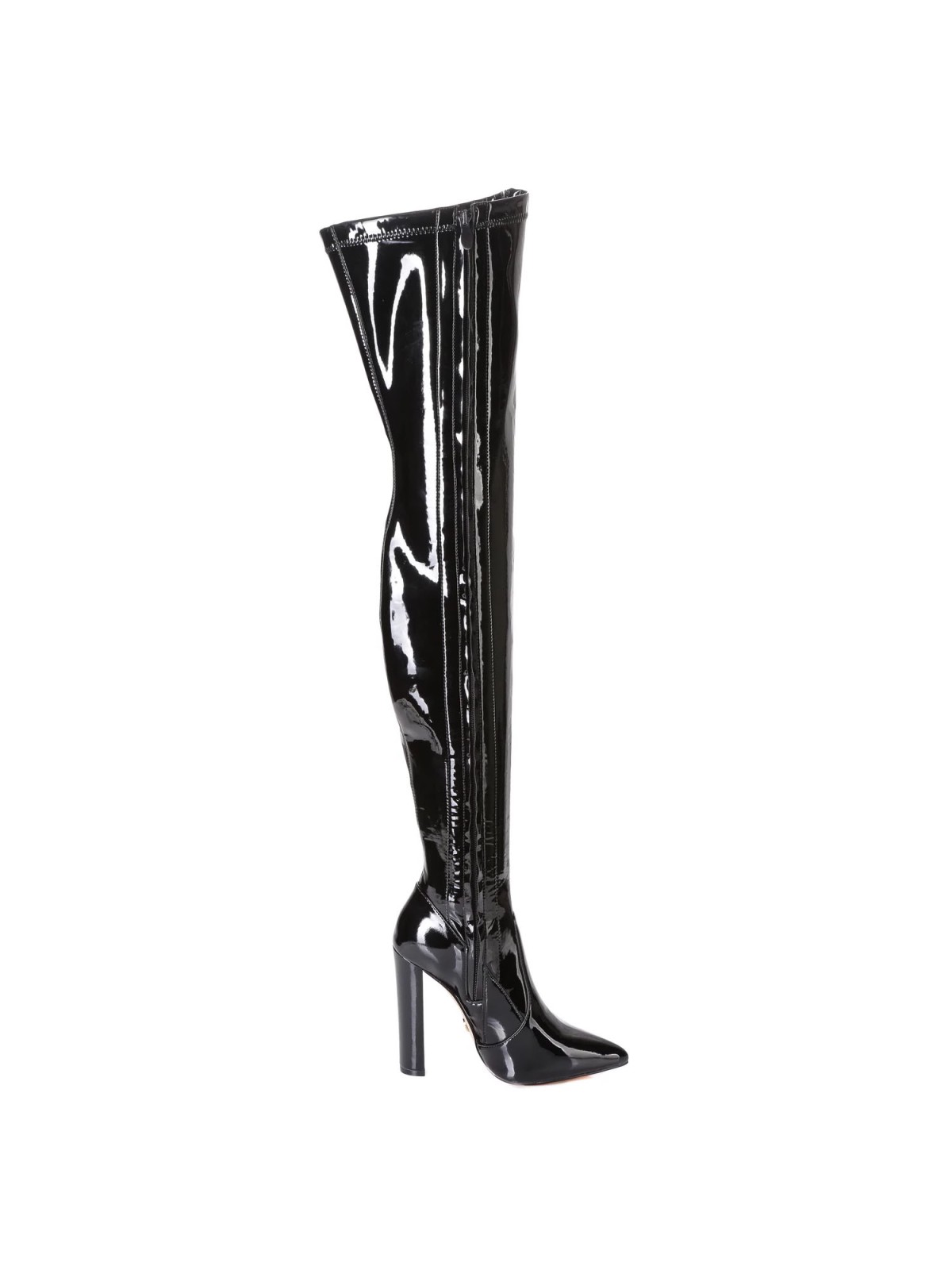 snakeskin thigh high boots